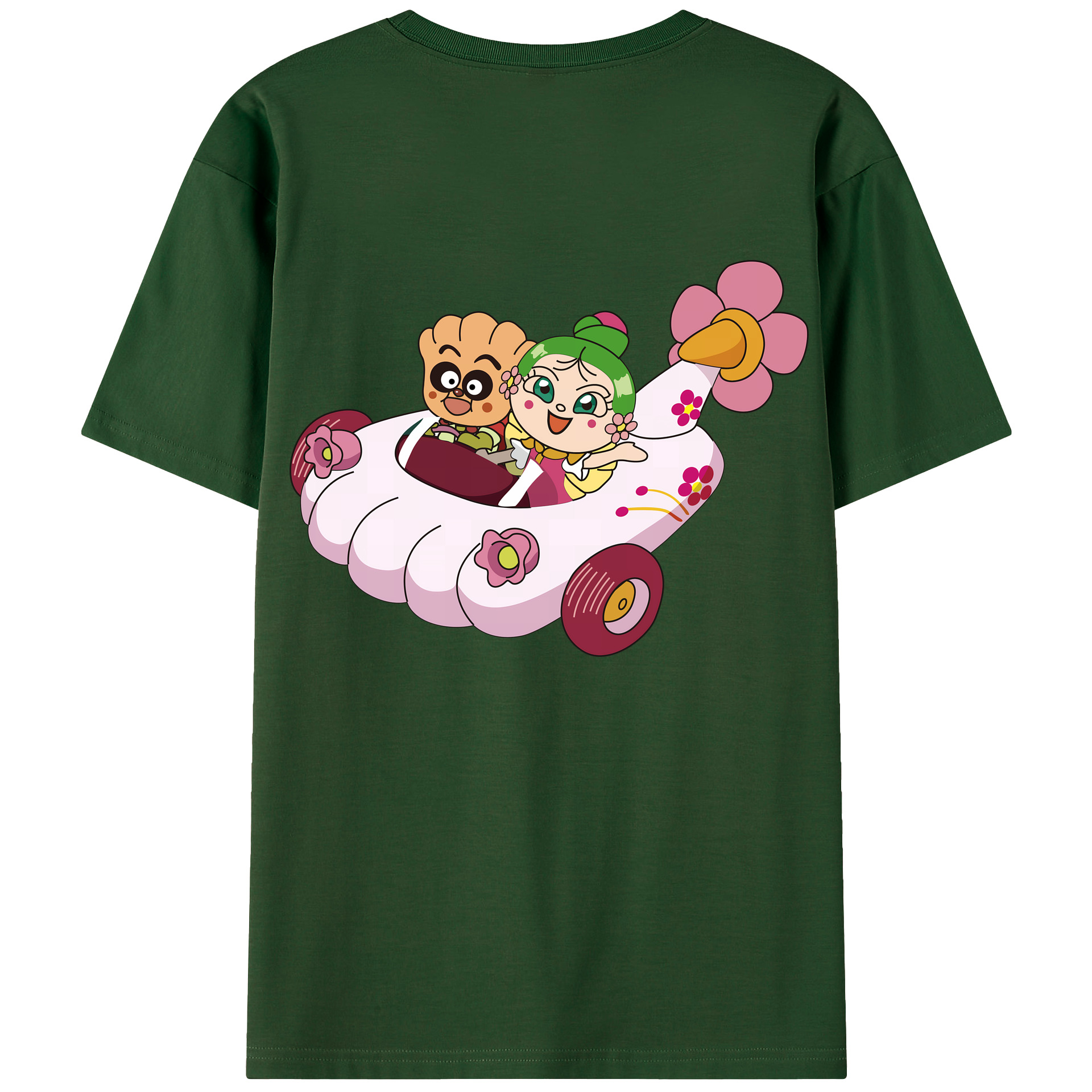 （画像用） アンパンマン Anpanman 綿100％半袖Tシャツ（背面プリント）